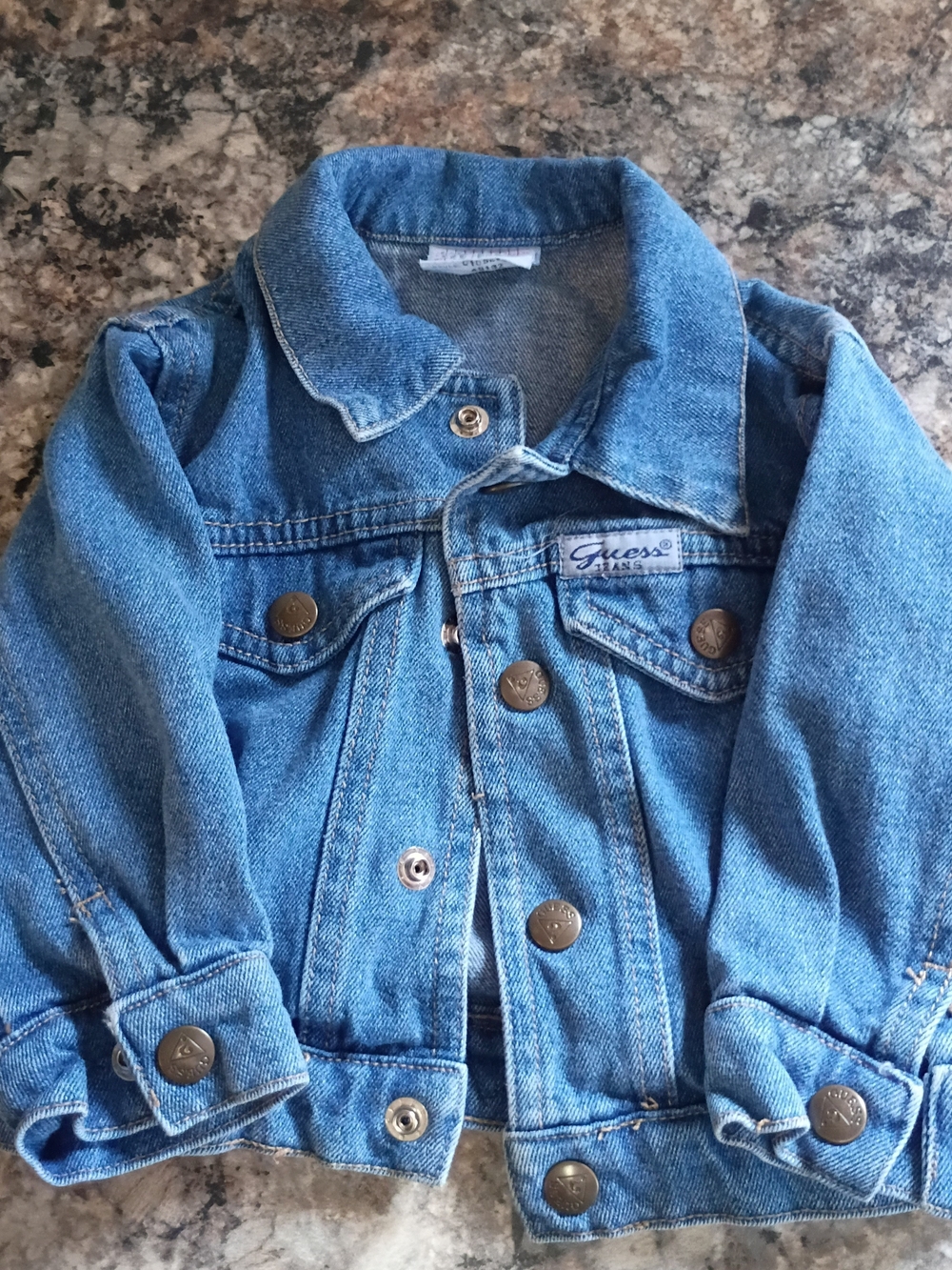 Vintage 90s Baby Guess Light Blue Denim Jacket